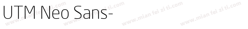 UTM Neo Sans字体转换